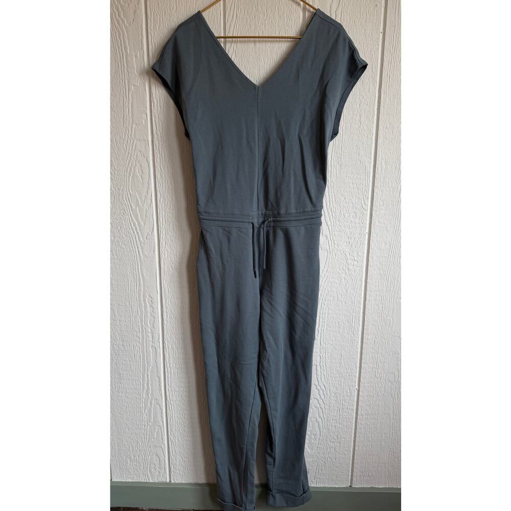 Patagonia Slate-Blue V-Neck Utility Jumpsuit - Picture 3 of 8